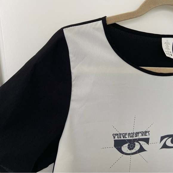 Siouxsie and the Banshees Black and White Sheer Top - Picture 3 of 13